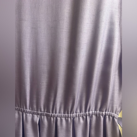 Leslie Fay 80s vintage midi purple button down dress long sleeves Size 8 - Picture 9 of 13